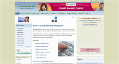 Desktop Screenshot of callingbaltimore.com